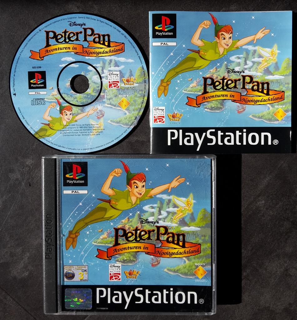 PS1 - Disney's Peter Pan - Avontuur in Nooitgedachtland, Avontuur en Actie, 1 speler, Ophalen of Verzenden, Zo goed als nieuw