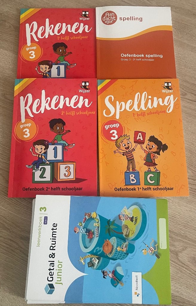 Basisschool Groep 3 lesstof boeken rekenen lezen en spelling, Ophalen of Verzenden, Alpha, Zo goed als nieuw, Overige niveaus