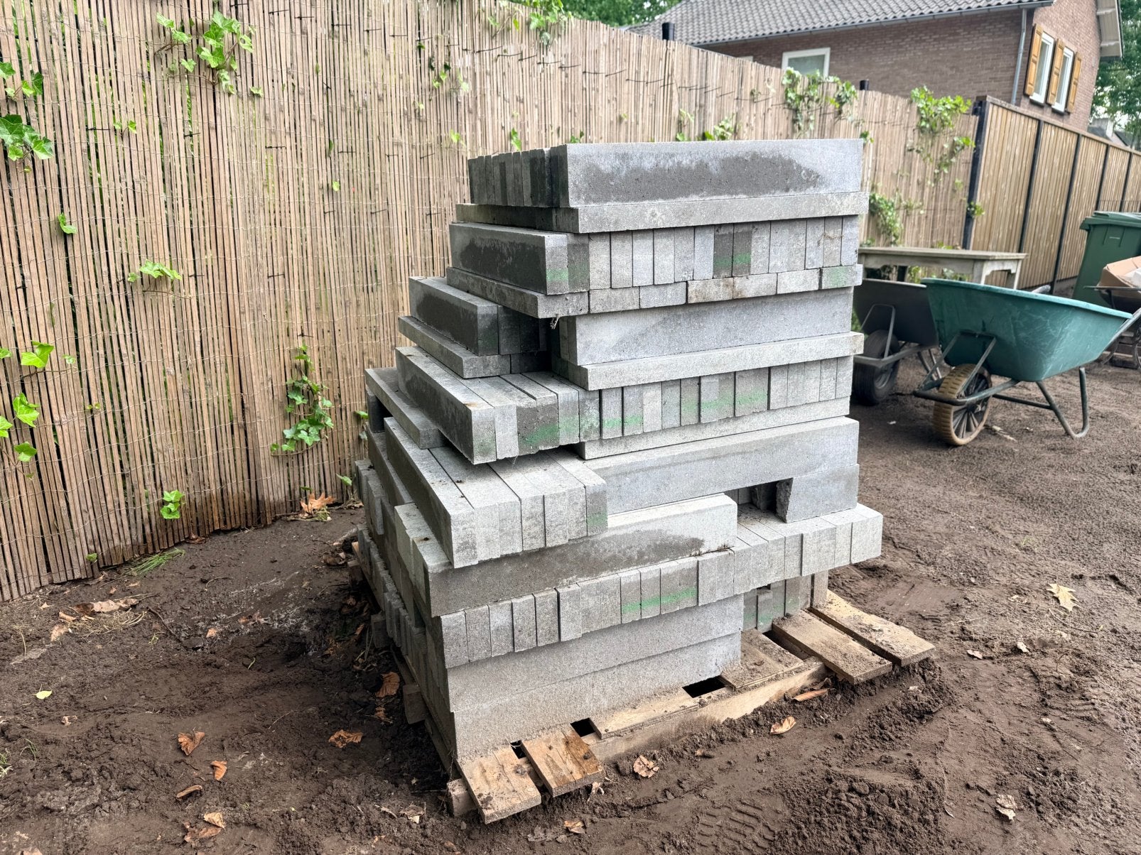 MBI Geostylistix langformaat betonsteen Dover White, Doe-het-zelf en Verbouw, Metselstenen, Ophalen, Nieuw, Beton