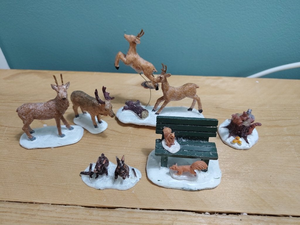 Lemax Bosdieren voor kerstdorp, Ophalen of Verzenden