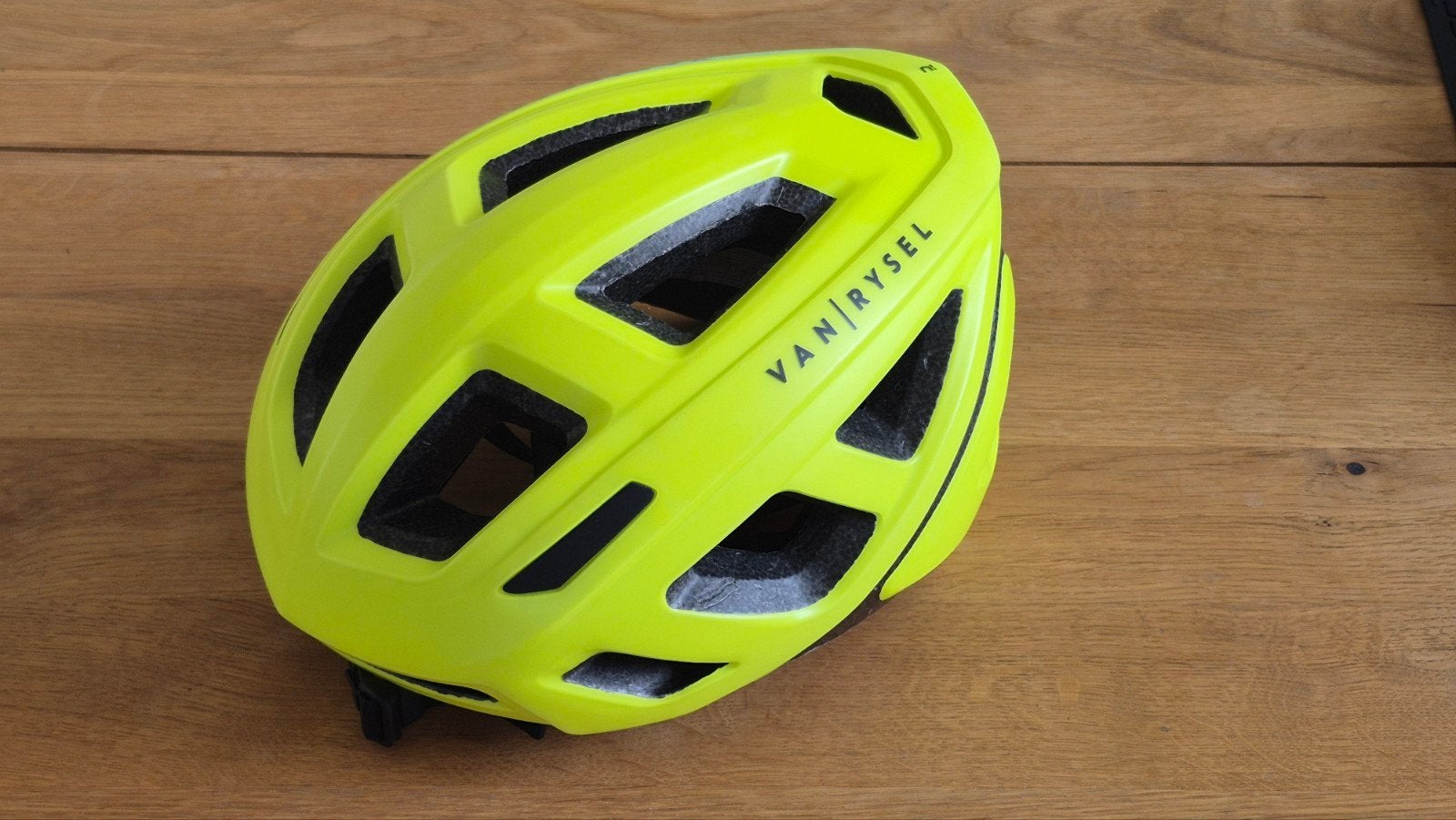 Van Rysel fietshelm geel - Maat L (59-62 cm), Ophalen of Verzenden, Zo goed als nieuw, Van Rysel, L