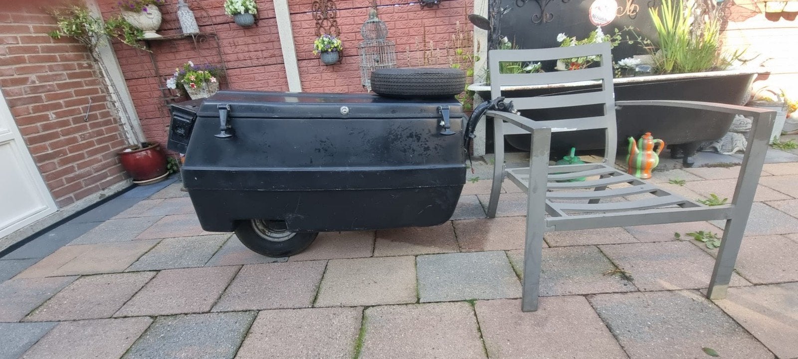 Motor aanhangertje - Compact en handig, Ophalen of Verzenden, Gebruikt