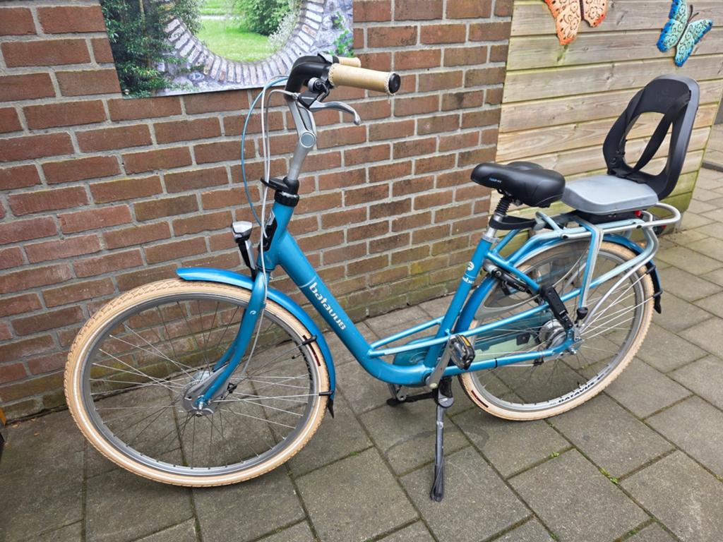 Batavus fiets met kinderzitje - Zo goed als nieuw, Ophalen, Gebruikt, Velgrem, Batavus