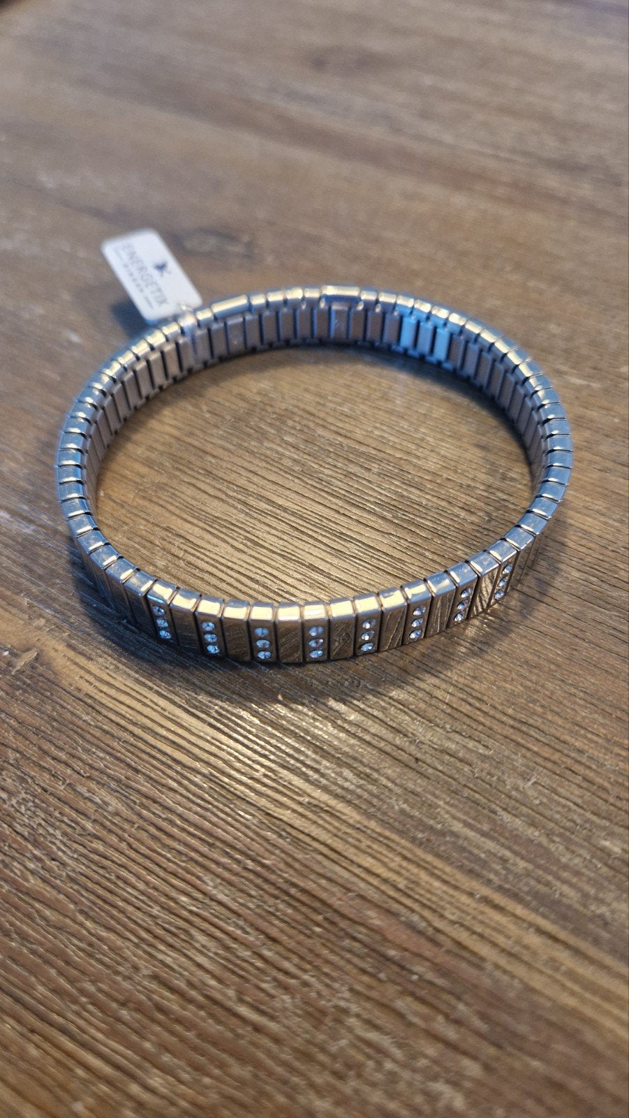 Mooie armband Energetix, Sieraden, Tassen en Uiterlijk, Armbanden, Ophalen of Verzenden, Nieuw, Zilver, Staal