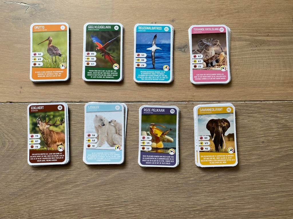 complete set dierenkaartjes of dierenplaatjes Freek Vonk AH, Albert Heijn, Ophalen