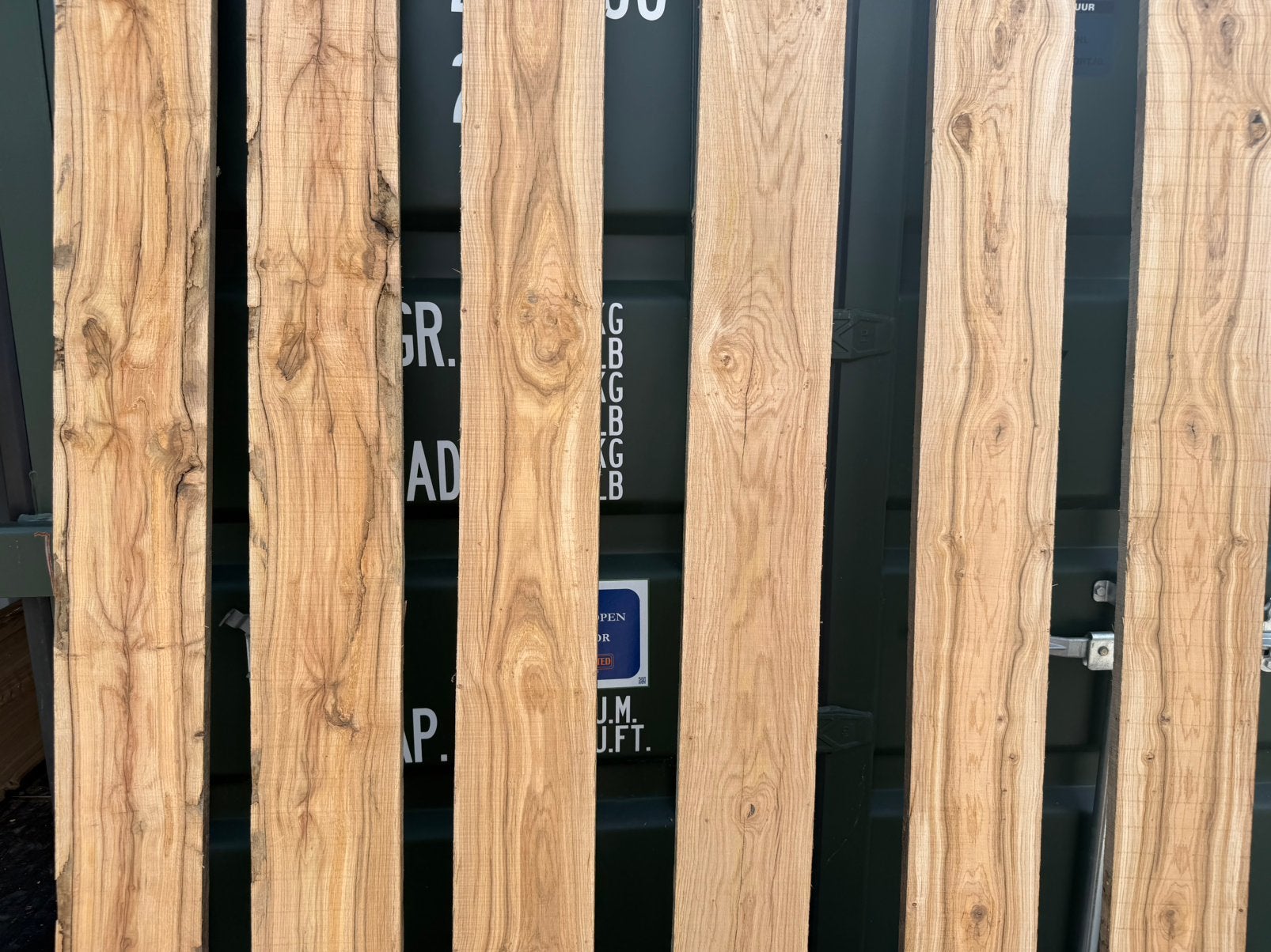 6 oud eiken planken 320x19x2,5 cm voor 180 euro, Ophalen, Zo goed als nieuw, 250 cm of meer, Planken