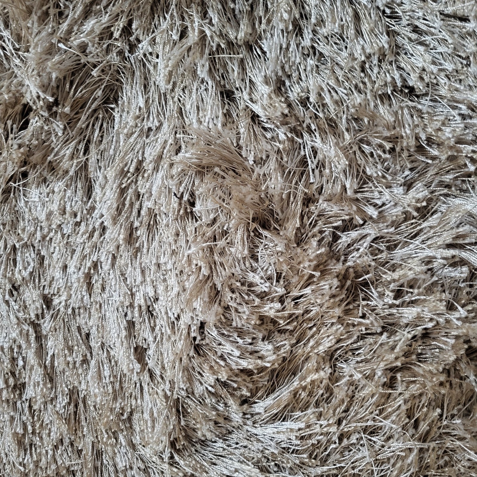 Hoogpolig Shaggy Vloerkleed - Beige 170x230 cm, Ophalen, Beige, 150 tot 200 cm, 200 cm of meer
