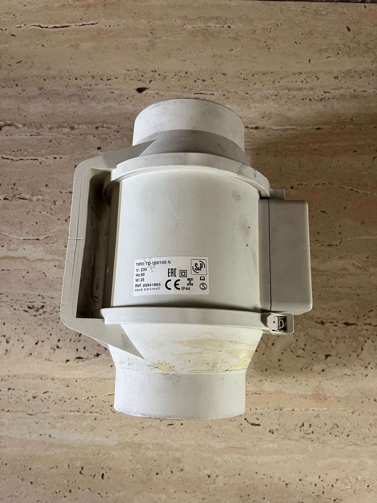 S&P TD-160/100 Silent In-line buisventilator/ afzuiger, Ophalen, Gebruikt, Ventilator en Afzuiger