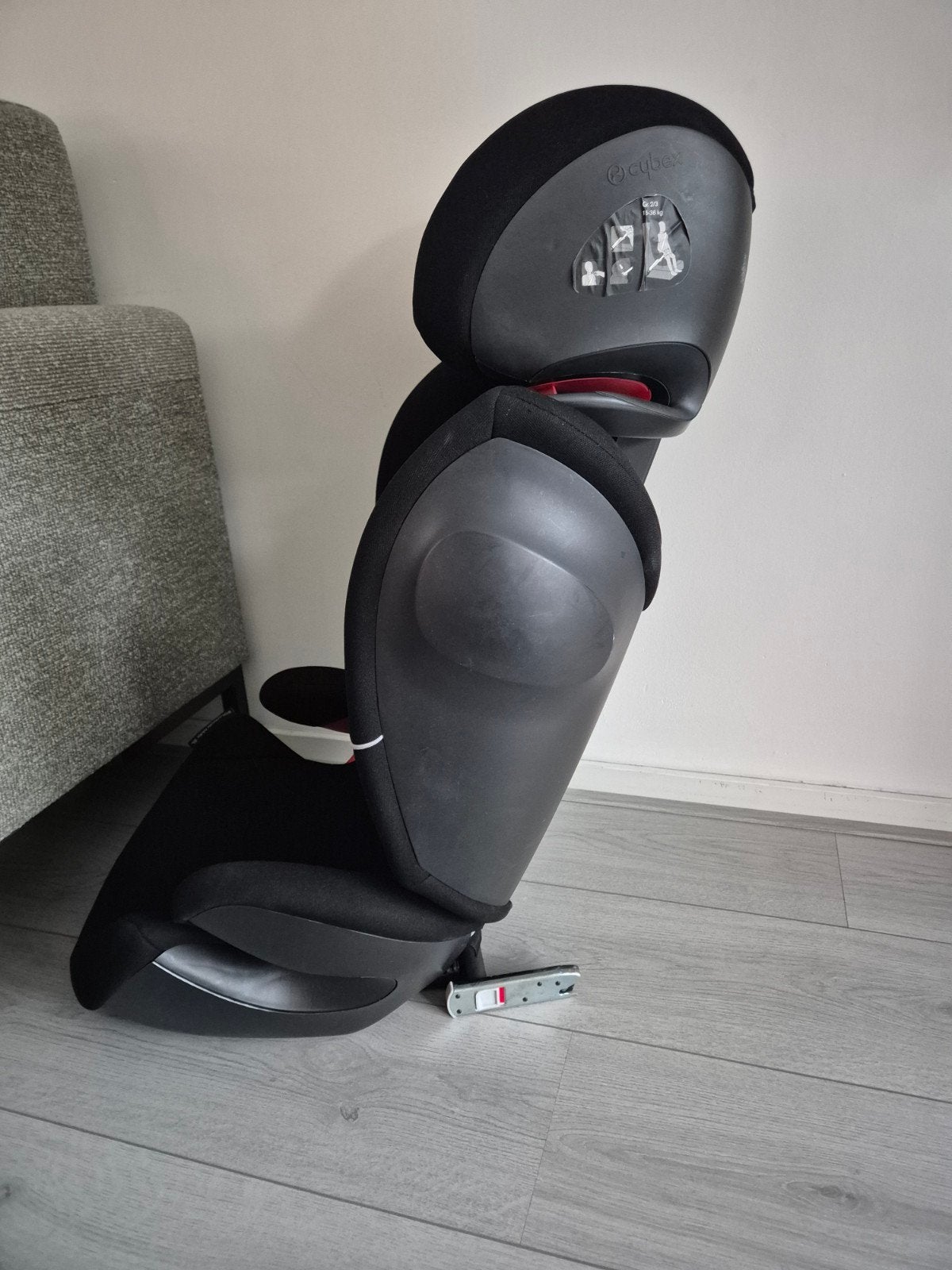 Cybex Solution S-Fix autostoel - Zwart, Kinderen en Baby's, Autostoeltjes, Verstelbare rugleuning, 15 t/m 36 kg, Zo goed als nieuw