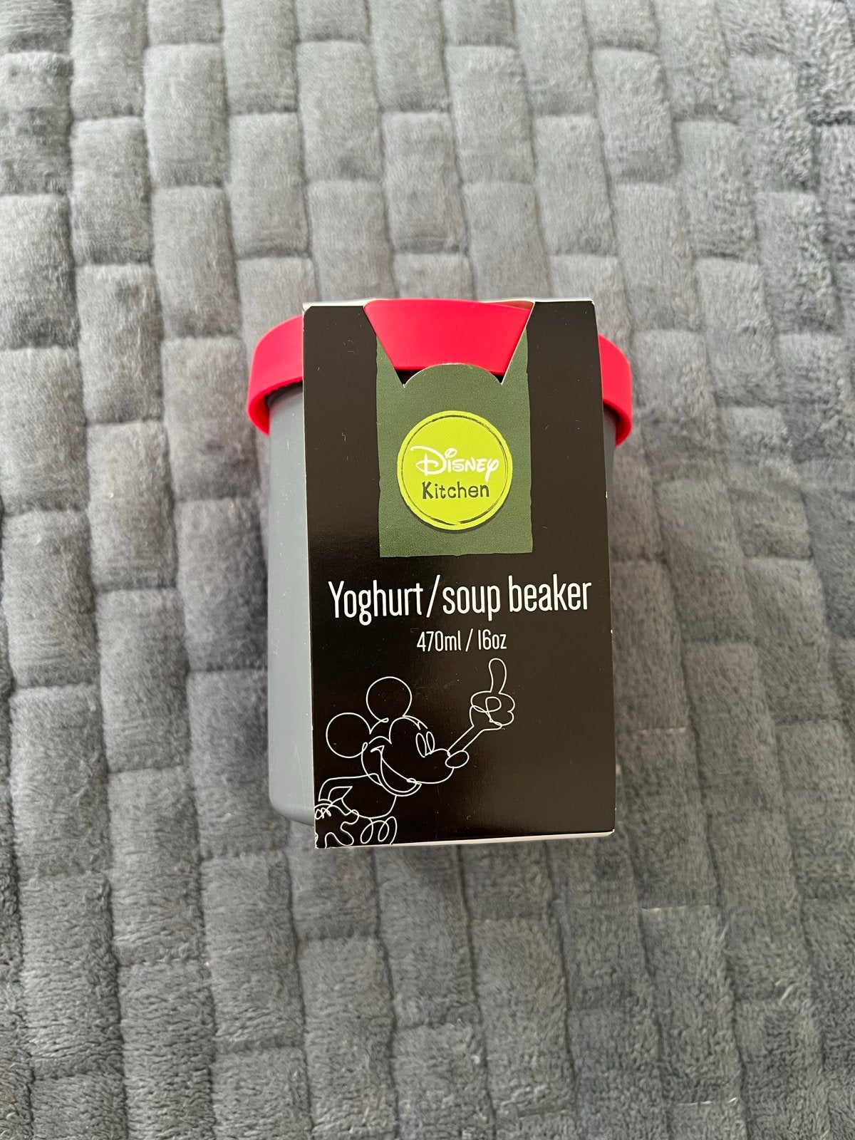 NIEUW, Disney Kitchen Yoghurt/Soep Beker Mickey Mouse, 470ml, Overige typen, Kunststof, Nieuw, Ophalen of Verzenden
