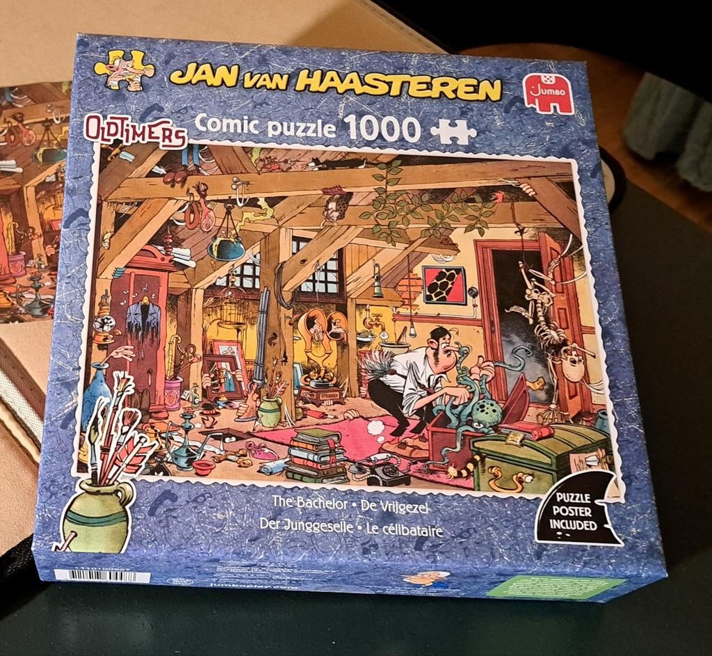 Jan van Haasteren Comic Puzzel - De Vrijgezel 1000 stukjes, Ophalen, 500 t/m 1500 stukjes, Zo goed als nieuw, Legpuzzel