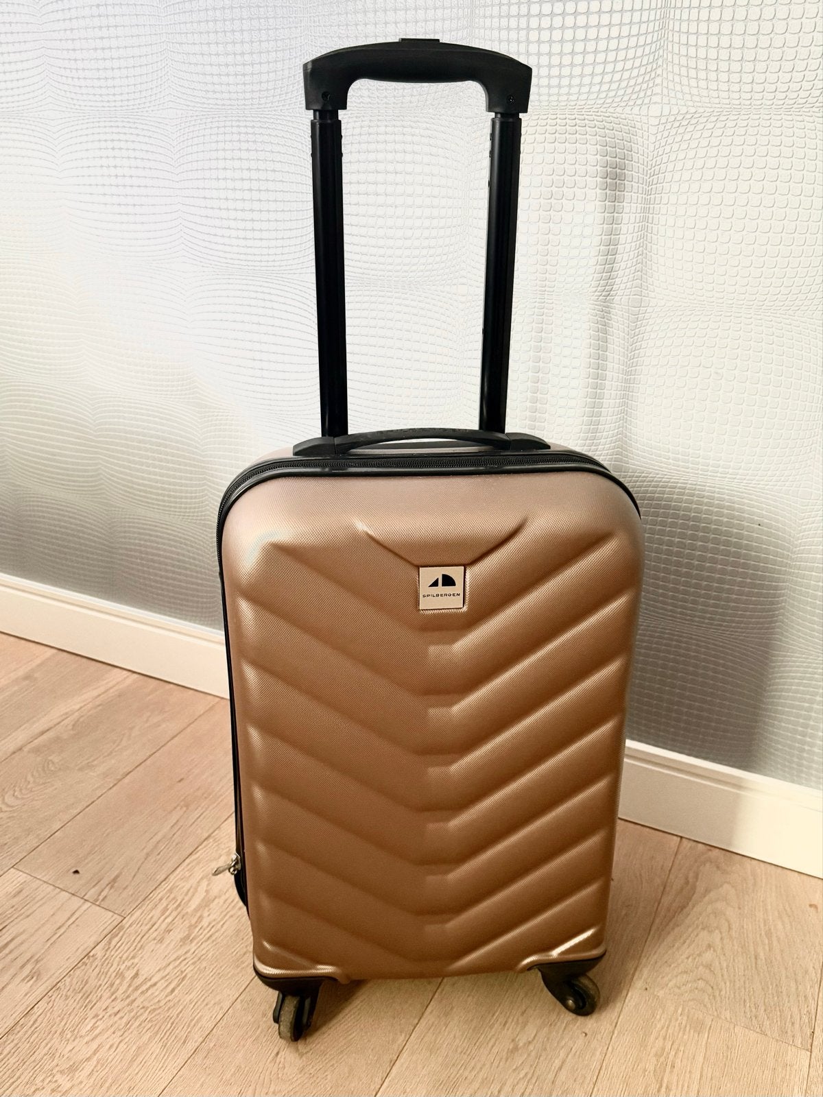 Bronskleurige handbagage koffer, 50 tot 60 cm, Hard kunststof, Ophalen of Verzenden, Zo goed als nieuw