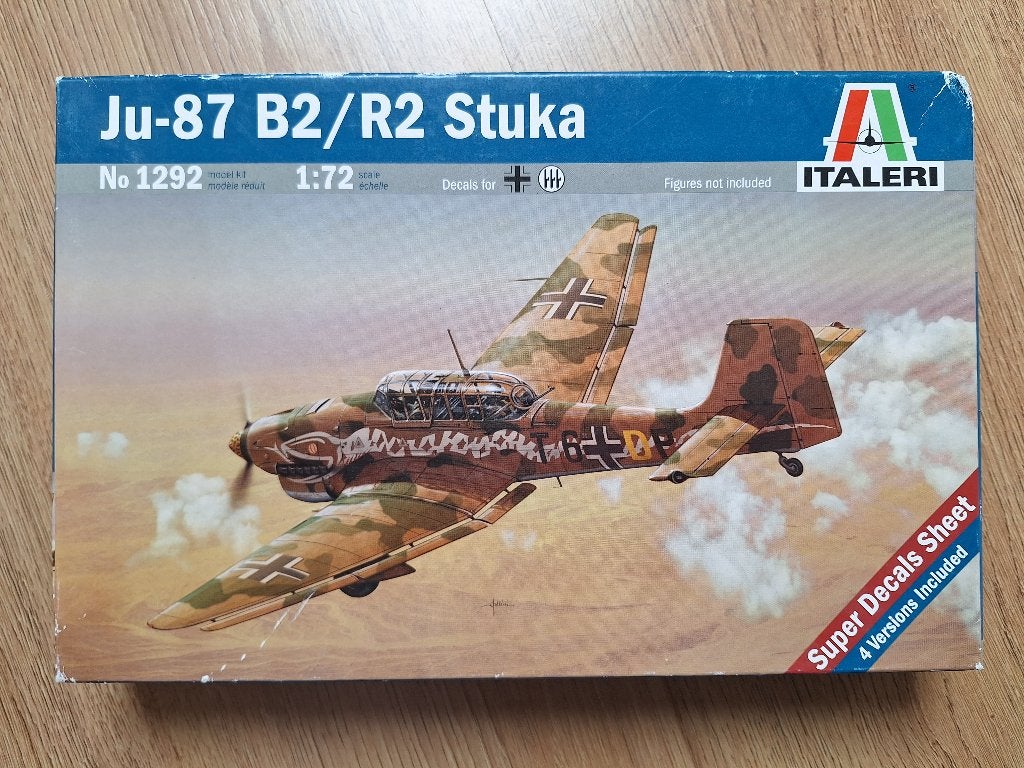 1:72 1/72 Italeri Ju-87 B2/R2 Stuka, Hobby en Vrije tijd, Modelbouw | Vliegtuigen en Helikopters, 1:72 tot 1:144, Italeri, Ophalen of Verzenden