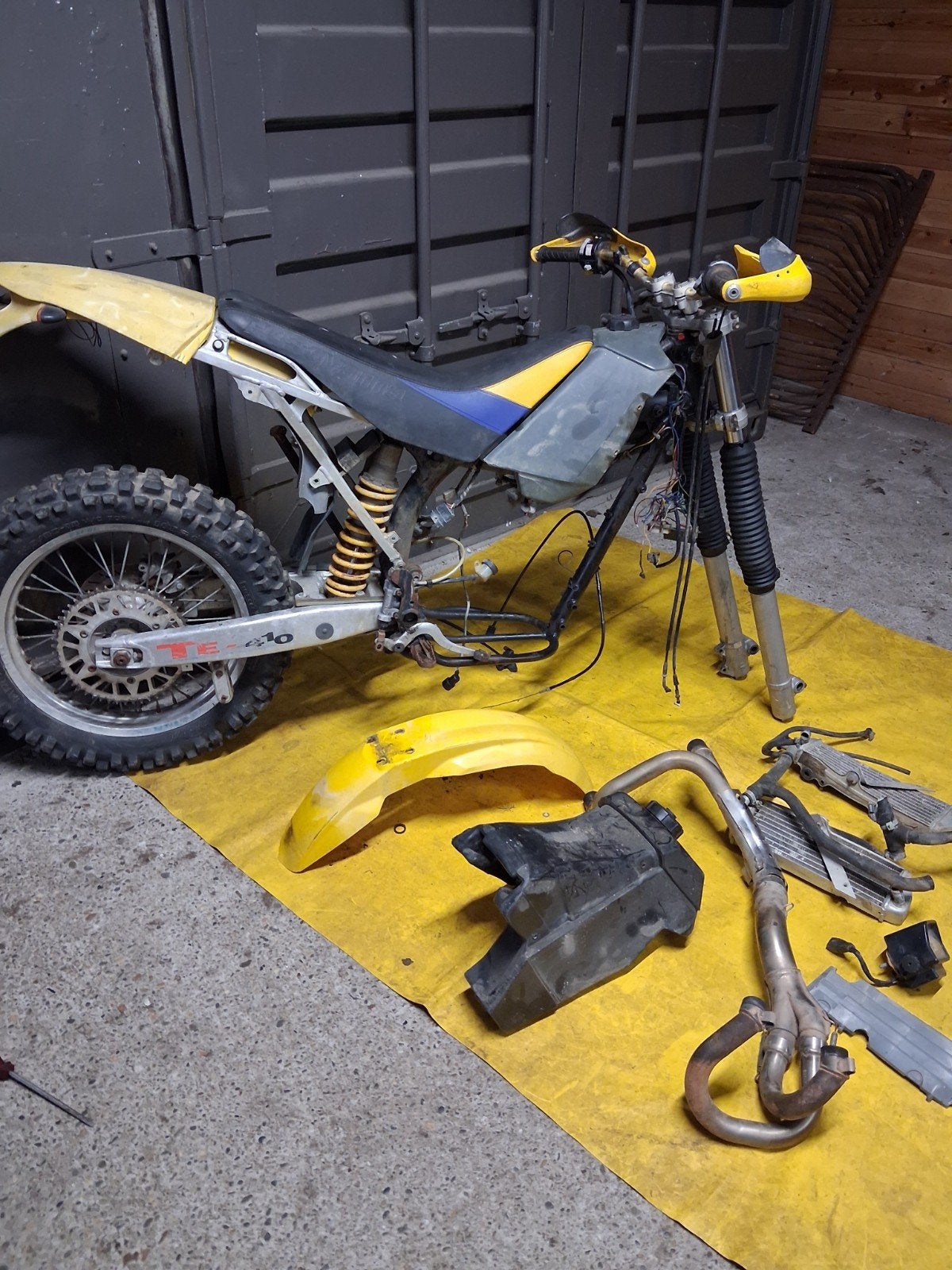 husqvarna Te 410 510 crossmotor frame cross, Ophalen