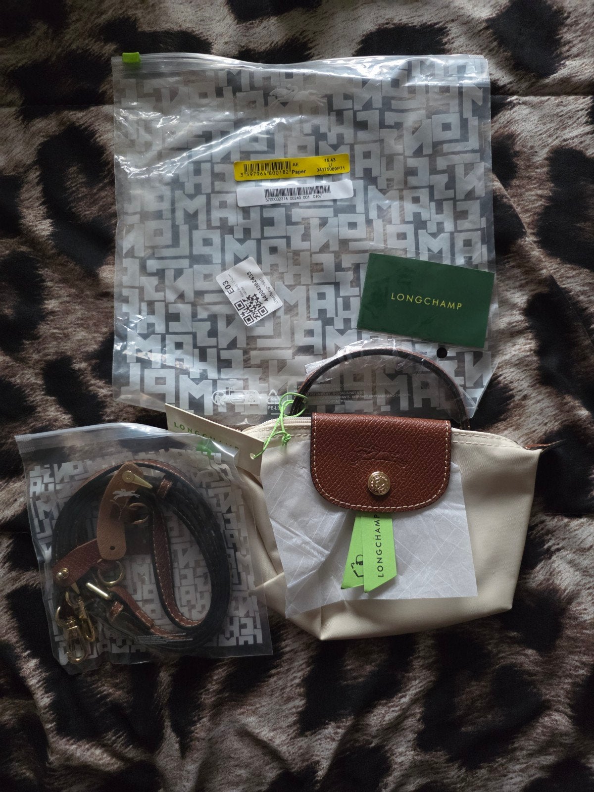 Nieuwe Longchamp Le Pliage namaak handtas, Verzenden, Nieuw, Beige, Handtas