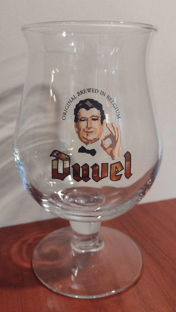 Duvel Art Collection Glas “Ober” 1999. (J2), Ophalen of Verzenden, Gebruikt, Glas of Glazen, Duvel