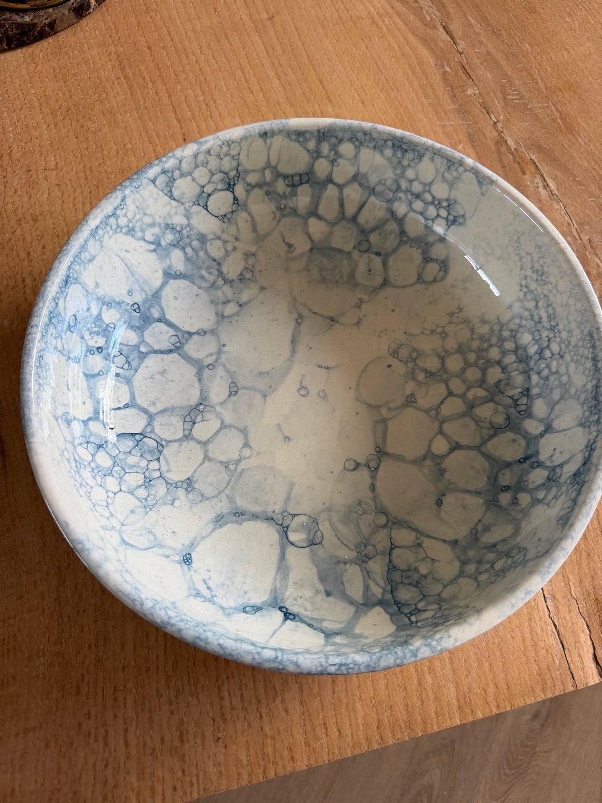 Bowls&Dishes schaal - 30 cm doorsnede - blauw/wit, Huis en Inrichting, Ophalen, Overige merken, Keramiek, Schaal of Schalen