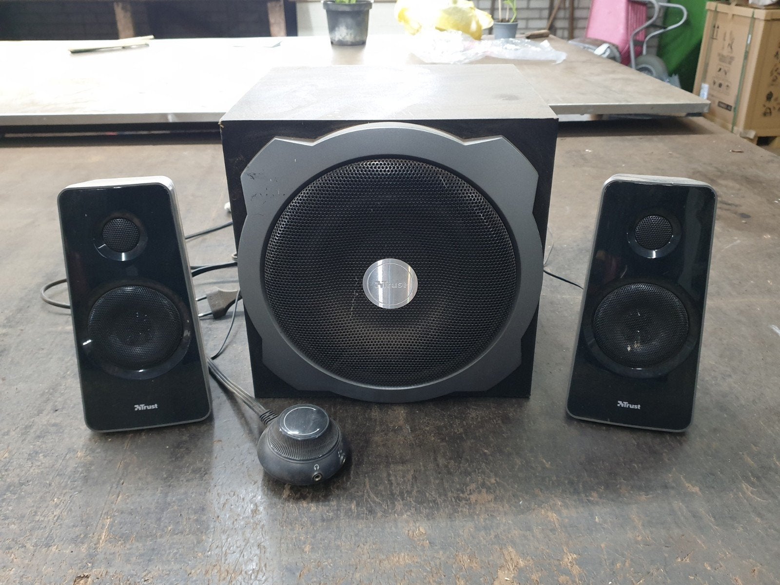 Trust 2.1 Luidsprekerset met Subwoofer, Audio, Tv en Foto, Luidsprekers, Ophalen of Verzenden, Gebruikt