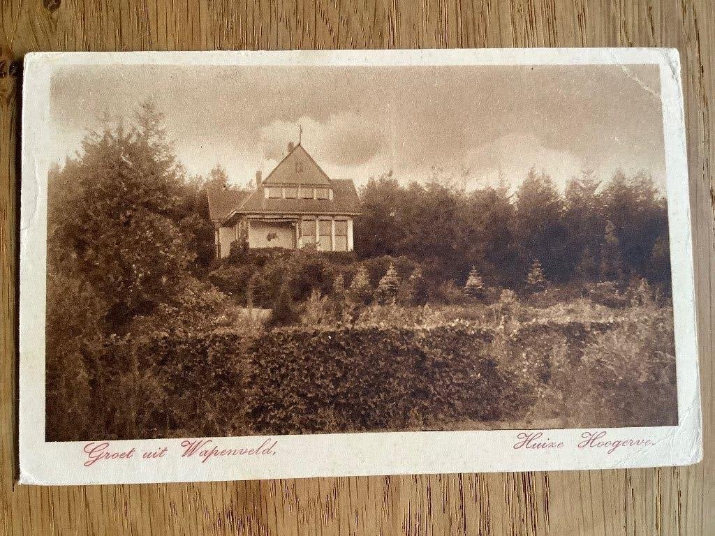 Wapenveld 1928 Huize Hoog erve, Ophalen of Verzenden, 1920 tot 1940, Gelopen, Gelderland