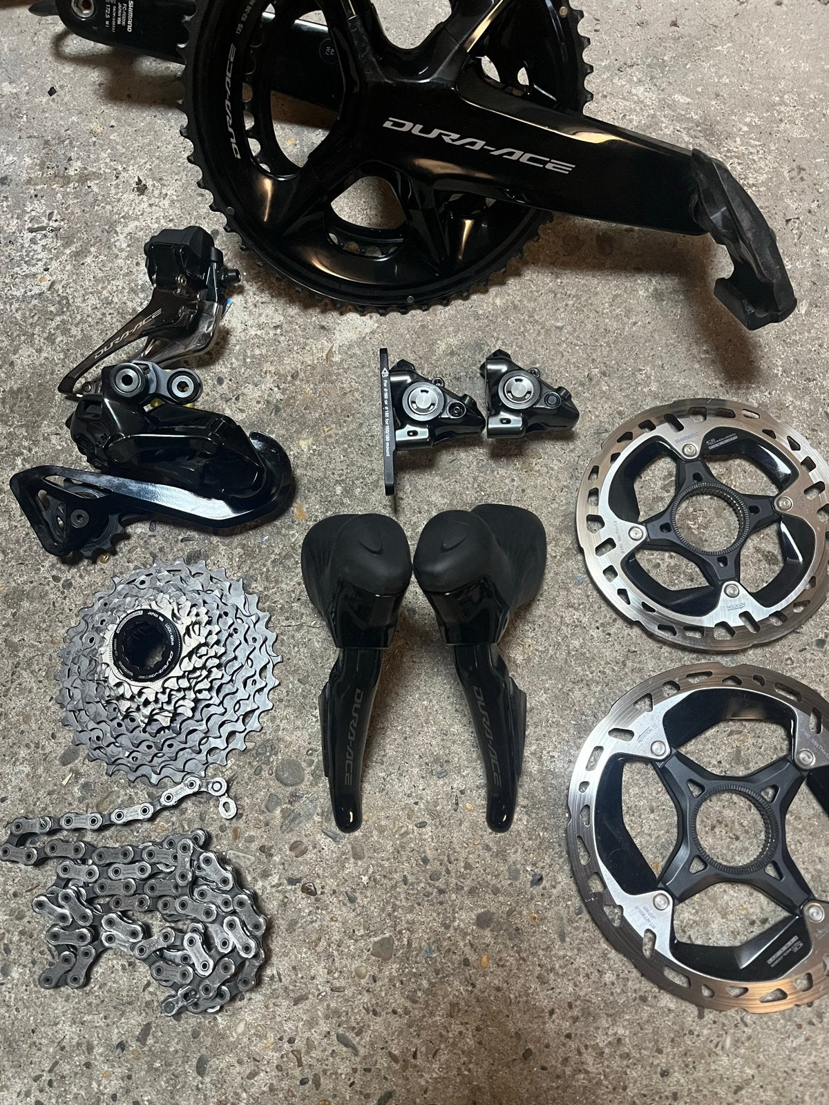 Shimano Dura-Ace Di2 R9270 Groepset - Zo goed als nieuw, Overige typen, Ophalen of Verzenden, Zo goed als nieuw, Aluminium