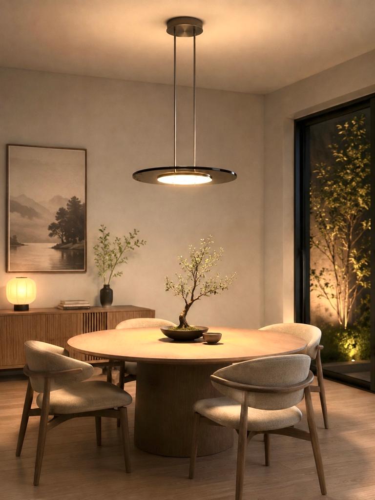 Moderne Strakke LED Hanglamp - glas/Metaal - dimbaar, Ophalen, Zo goed als nieuw, Metaal, 75 cm of meer