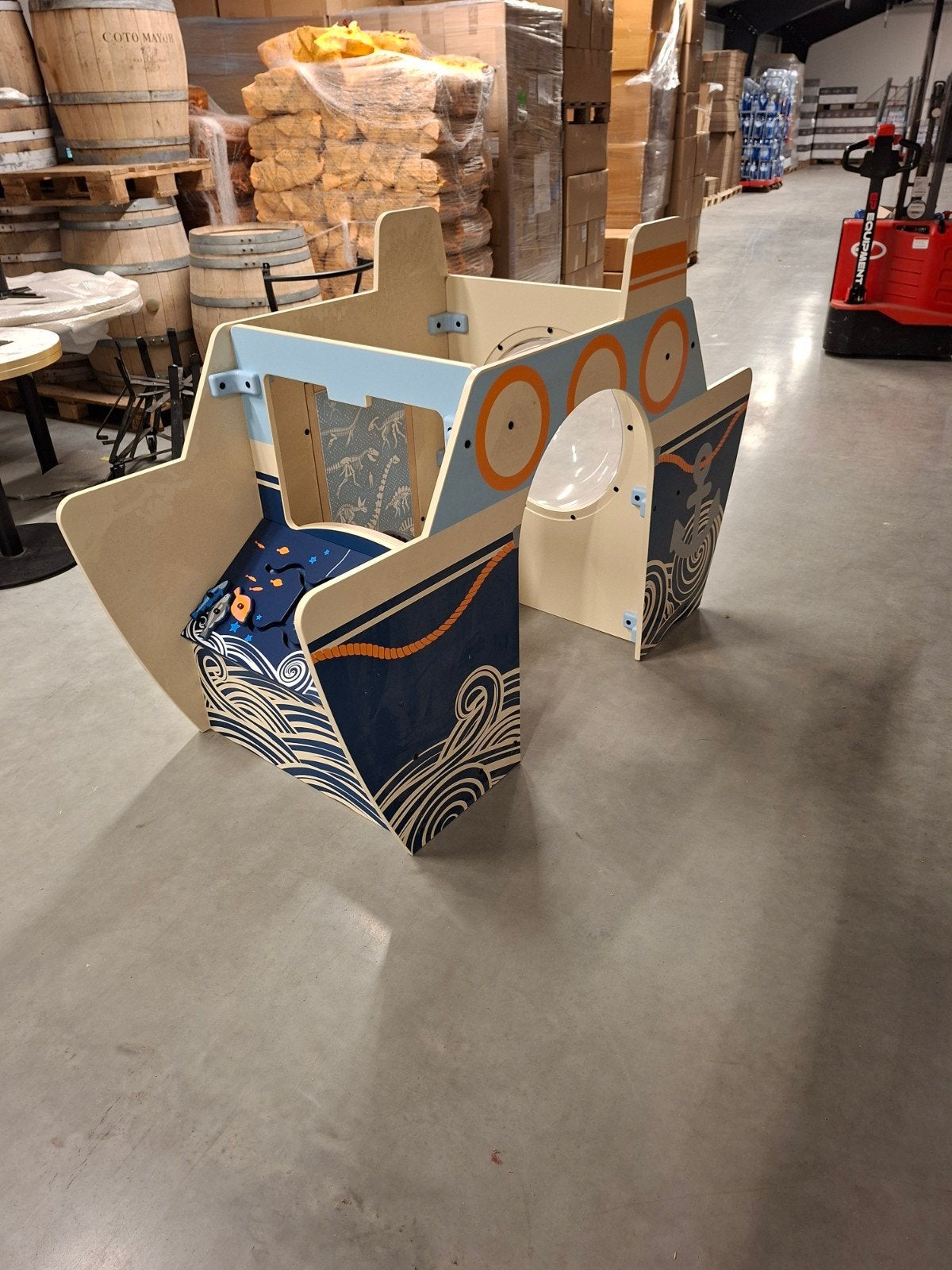 Houten speelhuisje/auto voor kinderen, Ophalen, Gebruikt, Bouwen