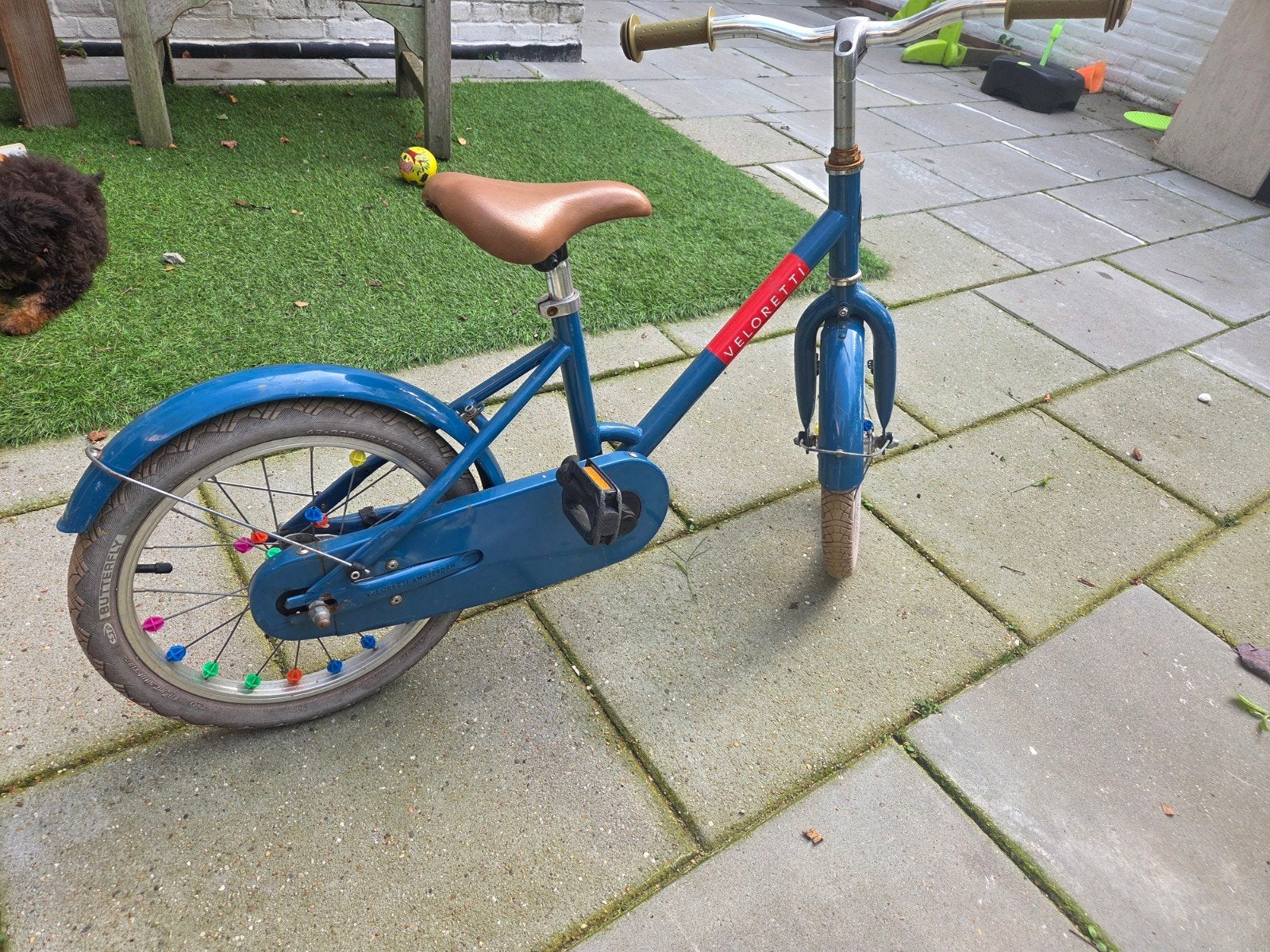Veloretti kinderfiets 16 inch - Blauw, Ophalen, Gebruikt, 16 tot 20 inch, Veloretti