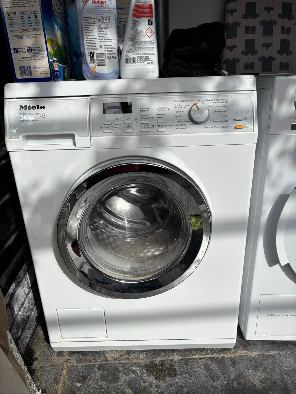 Miele W 5844 Wasmachine - Voorlader - 8 kg - 1400 toeren, Ophalen, 1200 tot 1600 toeren, Gebruikt, 8 tot 10 kg