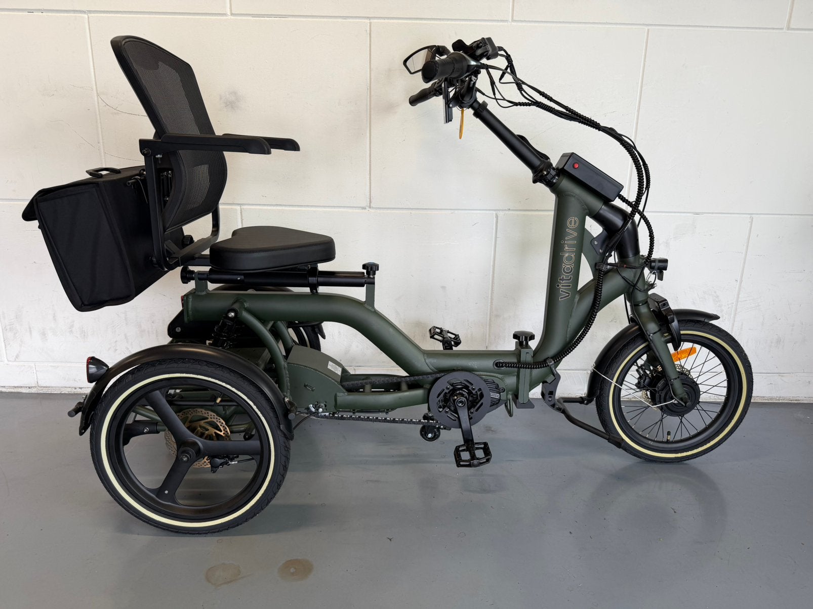 Prachtige deelbare driewieler, Vitadrive, Bafang middenmotor, Fietsen en Brommers, Ophalen of Verzenden, Nieuw, Schijfrem