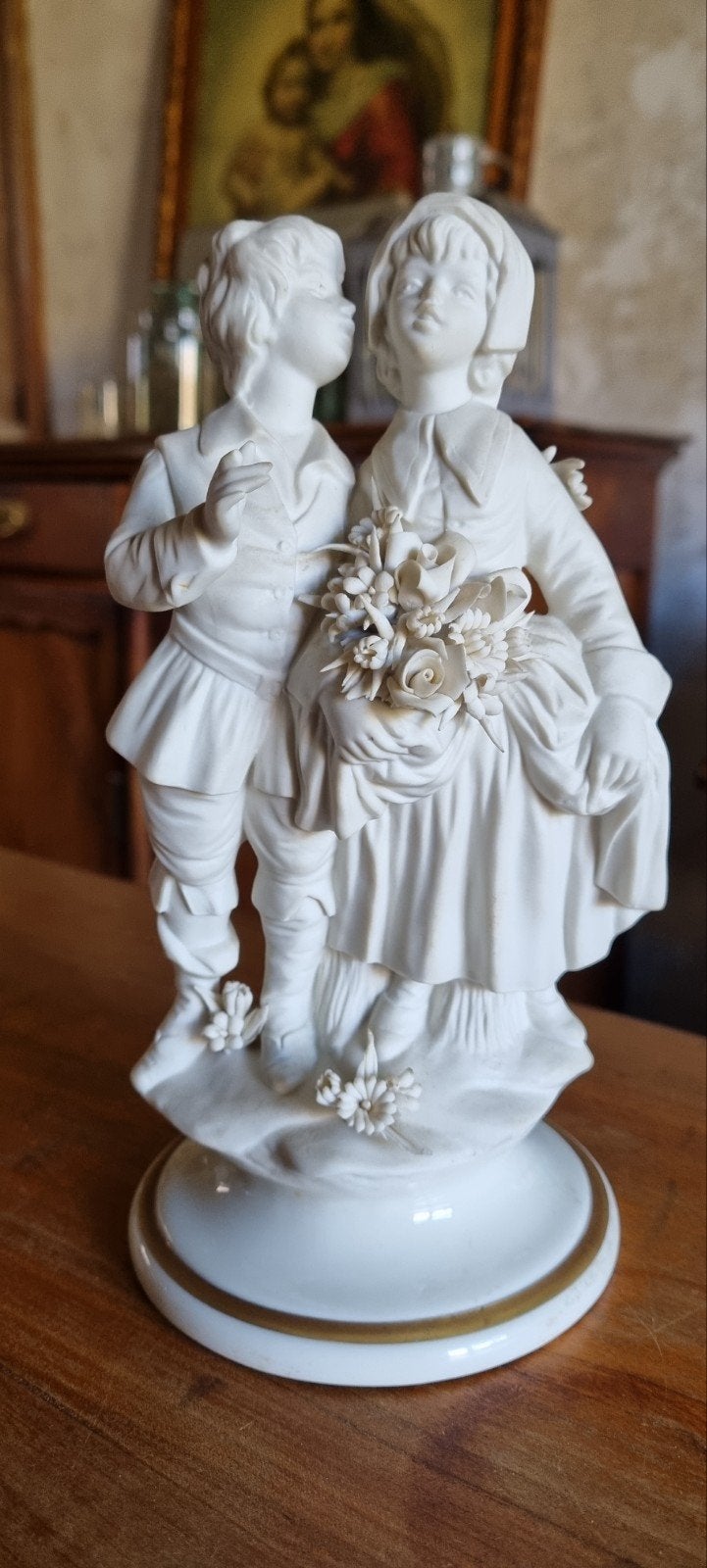Capodimonte Marcolin Porseleinen Bisquit Beeldjes, Antiek en Kunst, Antiek | Porselein, Ophalen