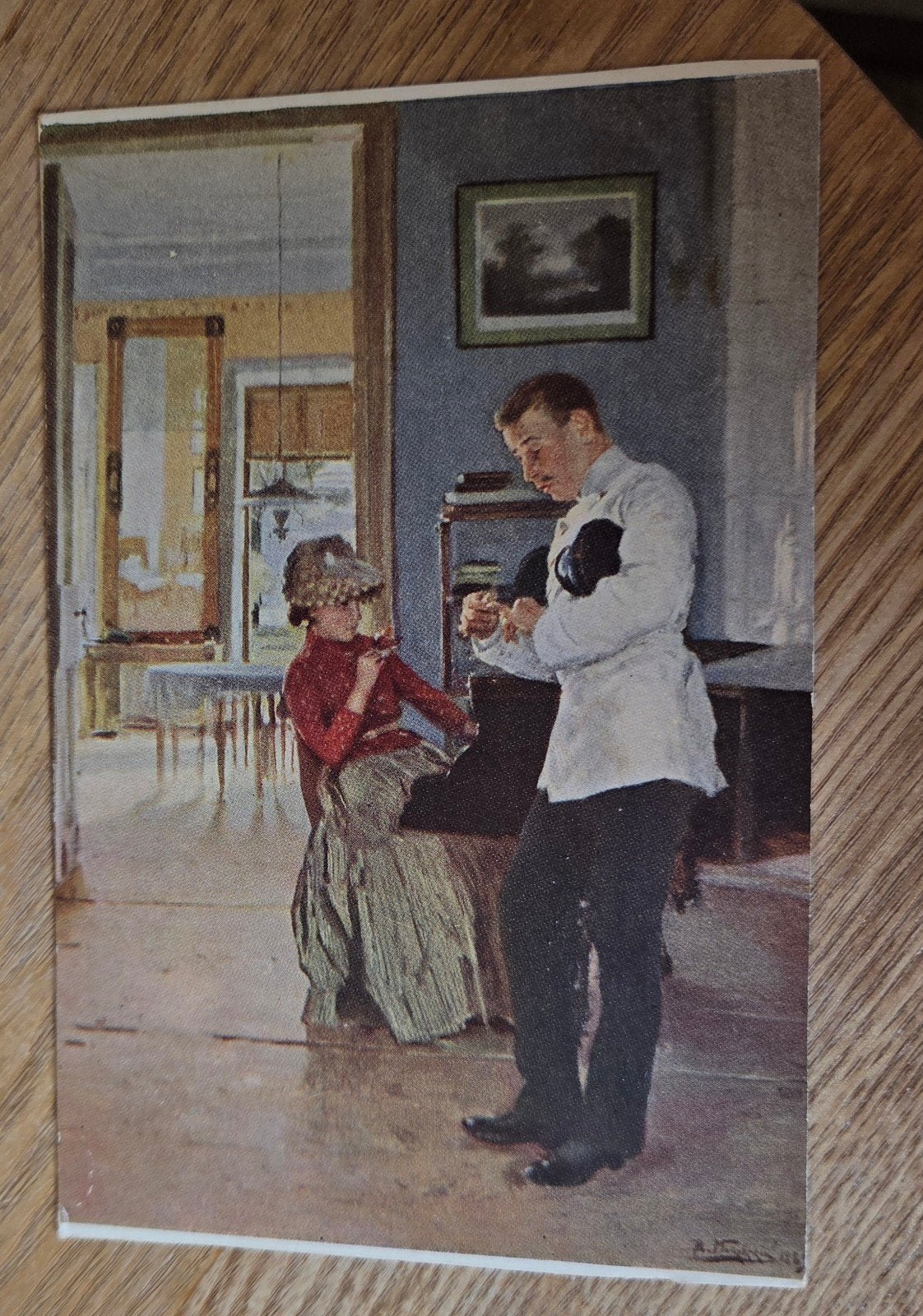 Oude Russische Ansichtkaart: Makovsky, 'De Verloving', Verzamelen, Verzenden, Voor 1920, Ongelopen, Overige thema's