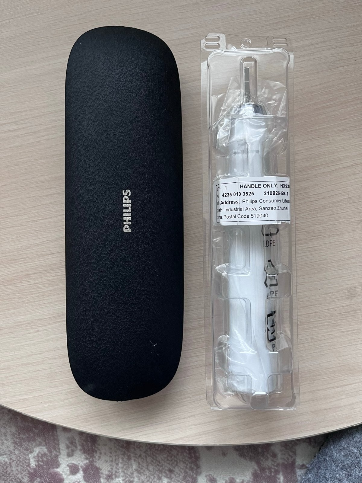 Philips Sonicare HX9339W Tandenborstel Handvat met Reisetui, Ophalen of Verzenden, Nieuw, Mondverzorging