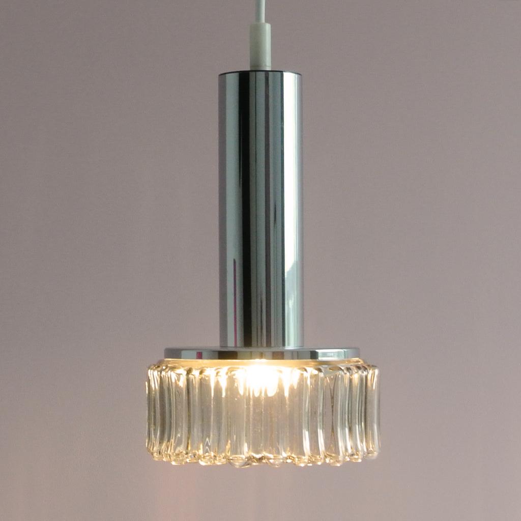 Staff Leuchten Germany LAMP chroom vintage Hotel Chic MCM, Ophalen of Verzenden, Gebruikt, Glas, Vintage Mid Century Modern design retro Nordic Japandi brutalist