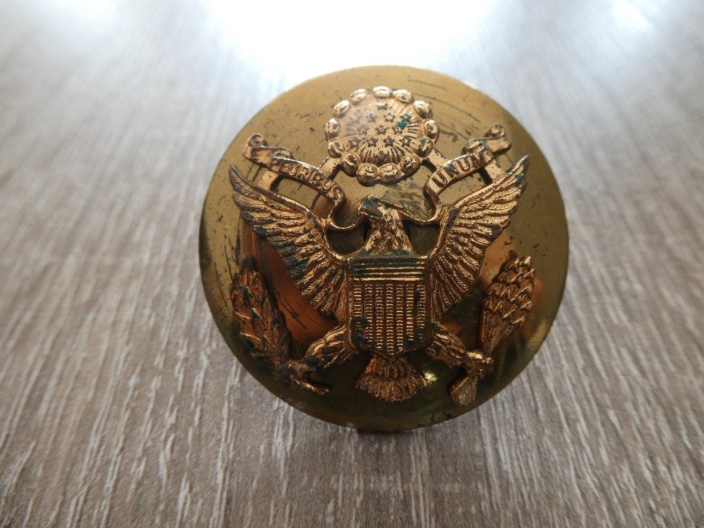 Pet embleem US Army., Ophalen of Verzenden, Landmacht, Amerika, Helm of Baret