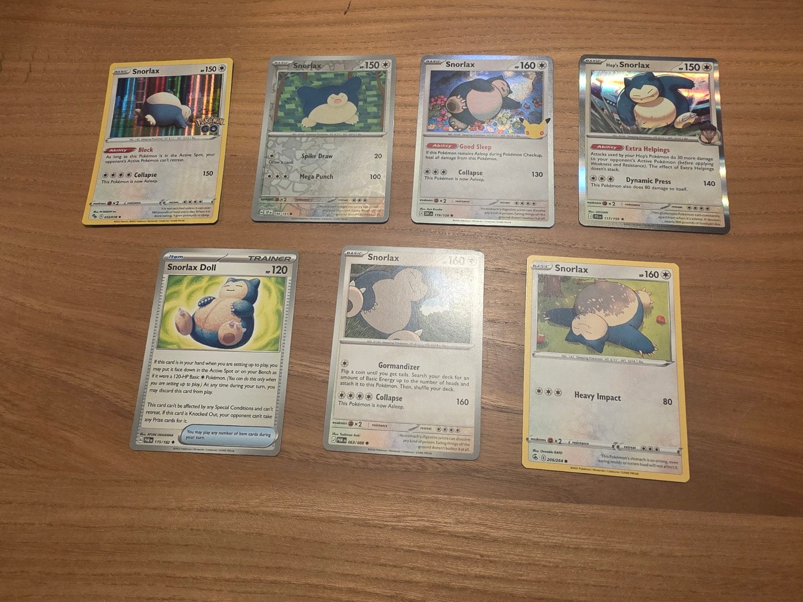 Snorlax pokemon kaarten set, Ophalen of Verzenden, Meerdere kaarten