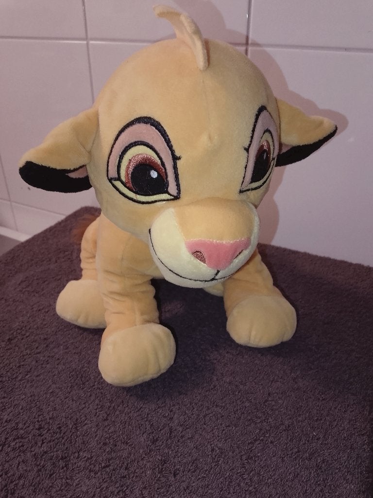 Disney The Lion King Simba Knuffel Promotie Editie, Ophalen of Verzenden, Leeuwenkoning of Jungle Boek, Zo goed als nieuw, Knuffel