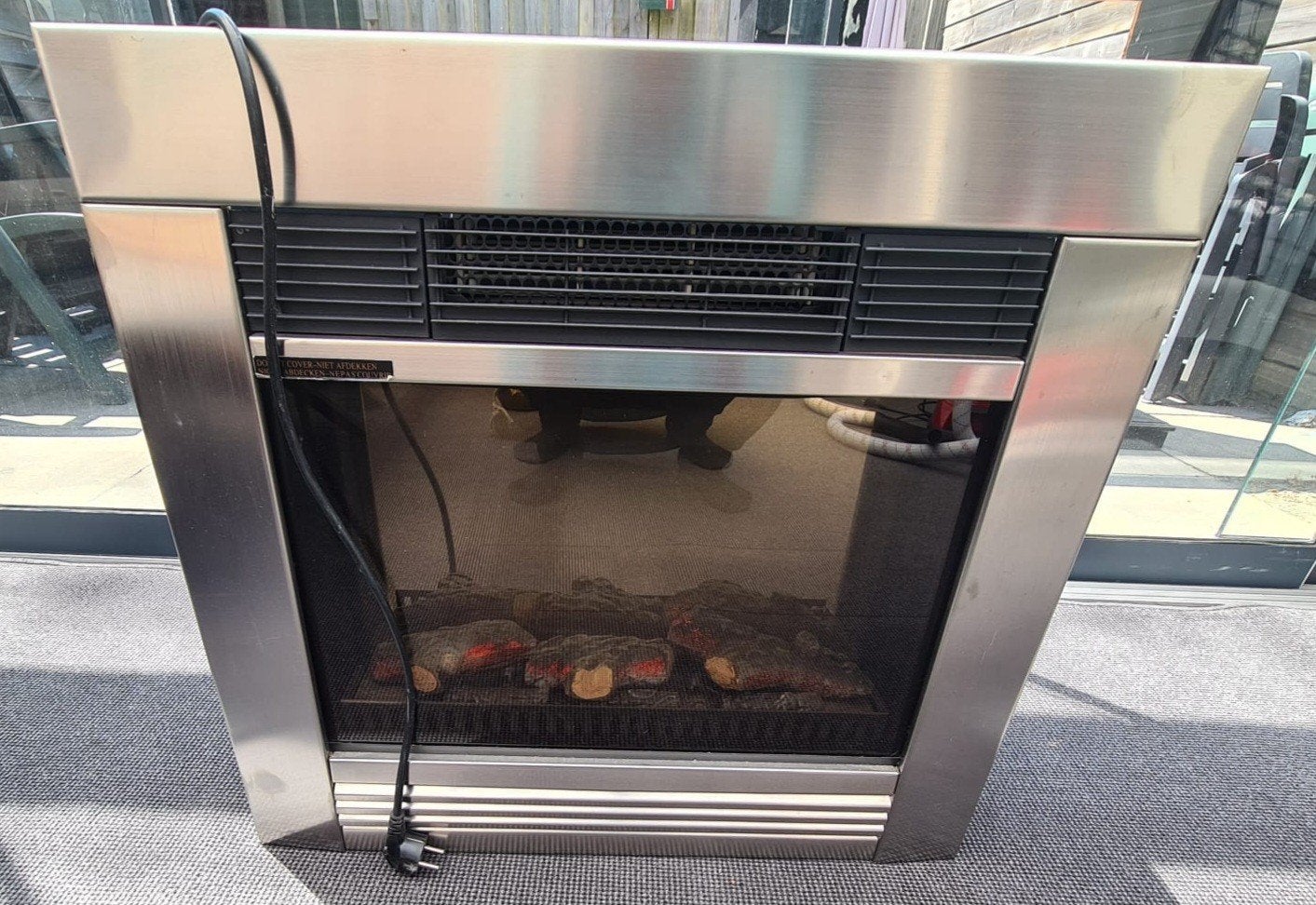 Elektrische sfeer haard met verwarmingselement, Huis en Inrichting, Haarden, Ophalen, Zo goed als nieuw, Elektrische haard