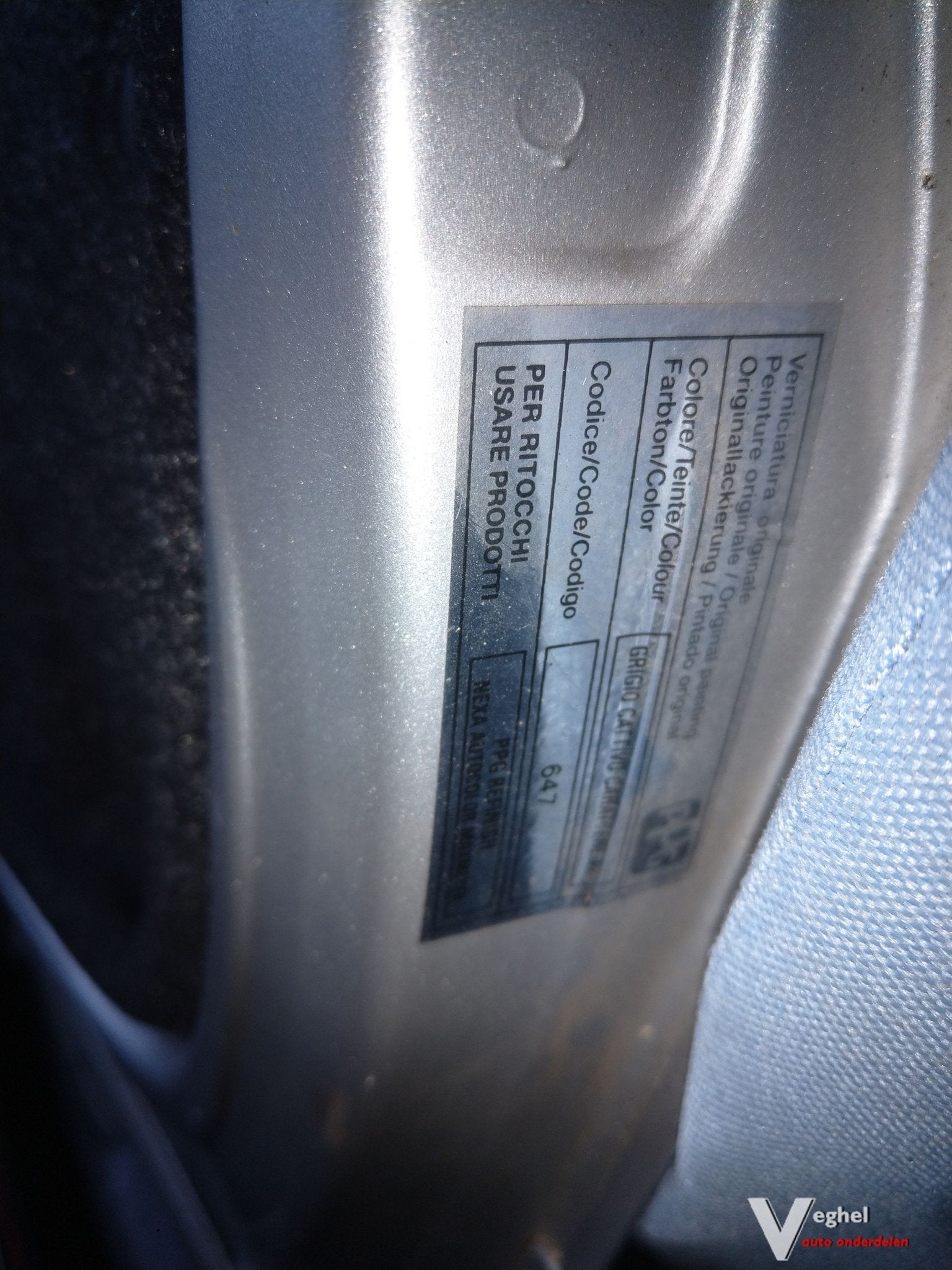 Fiat panda lv rv deur, Ophalen, Gebruikt, -, Deur