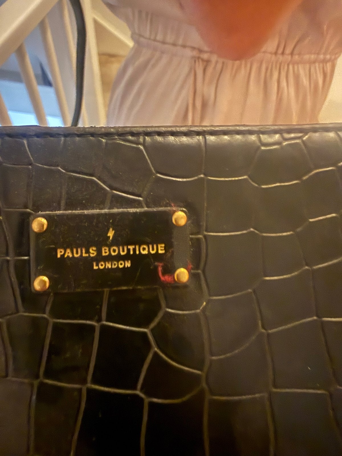 Set van 2 tassen: Paul's Boutique en bruine tas met rood han, Ophalen, Gebruikt, Zwart, Schoudertasje