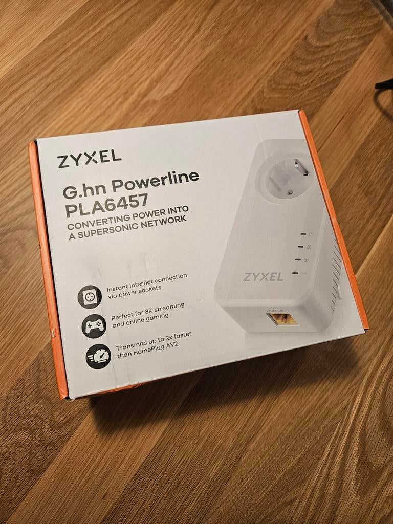 ZYXEL G.hn Powerline adapter set PLA6457, Ophalen of Verzenden, Zo goed als nieuw