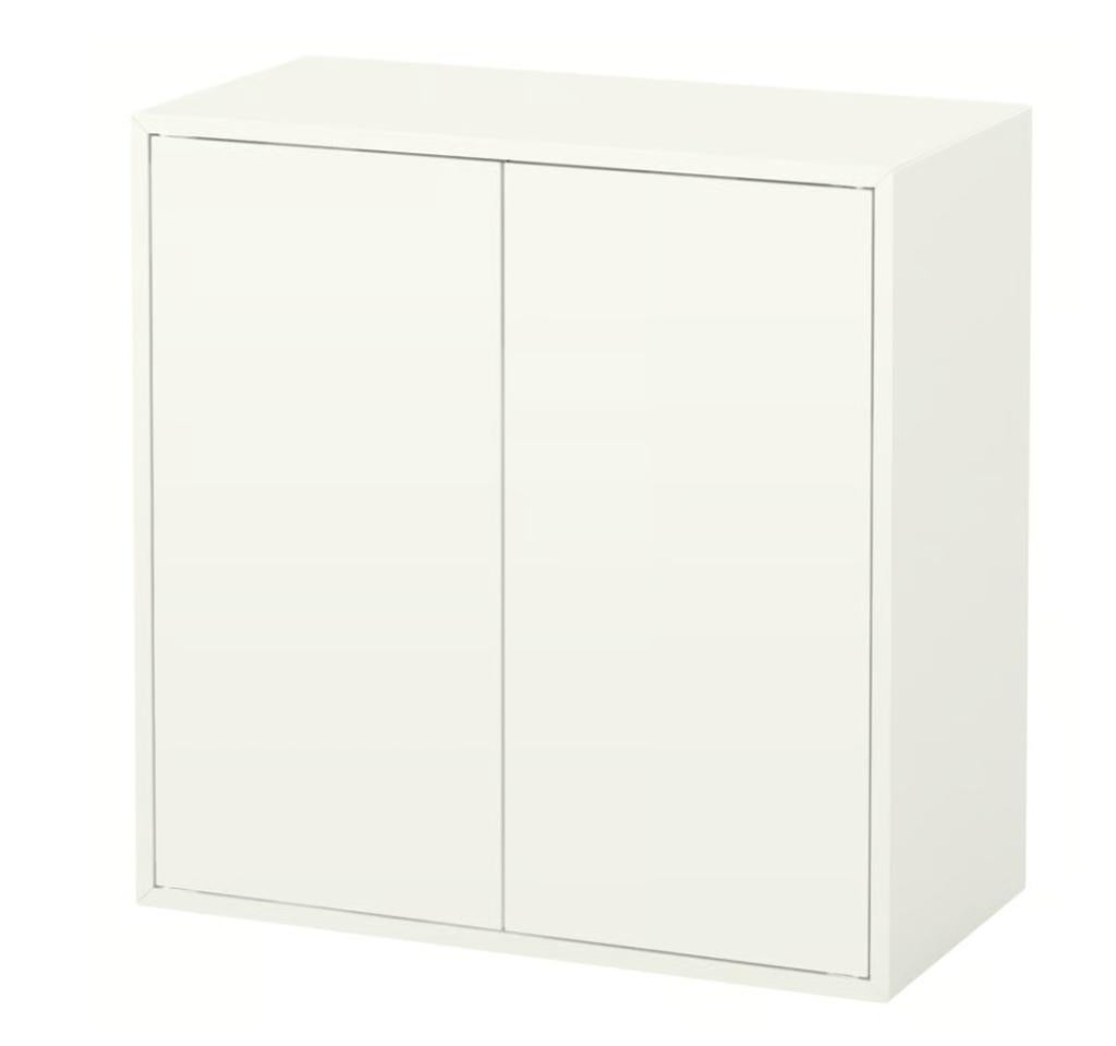 EKET IKEA Cabinet w 2 doors and 1 shelf, white, 70x35x70 cm, Met deur(en), 50 tot 100 cm, Zo goed als nieuw, Minder dan 100 cm