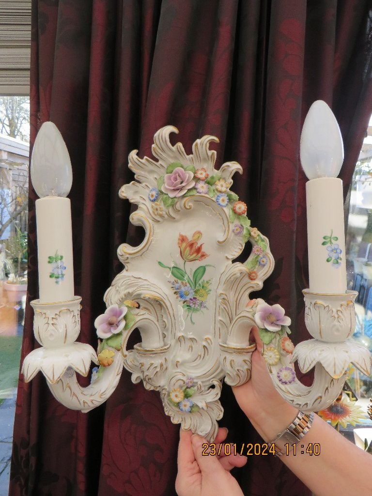 Porselein Wandlamp, Ophalen