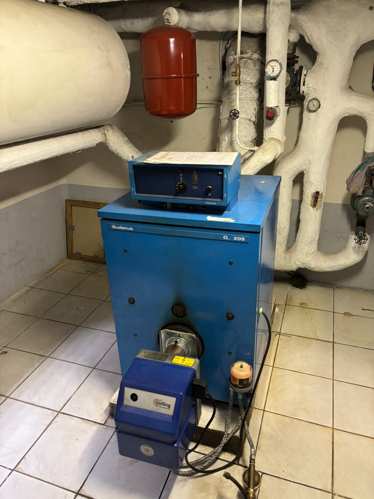 Buderus G205 diesel stookolie ketel, Ophalen, Gebruikt, Overige brandstoffen, Petroleumkachel