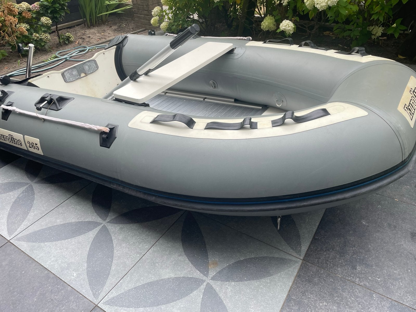 Bijboot Rubberboot Euroline 265  alum. vloer en blaaskiel, Ophalen, Gebruikt, Minder dan 15 m²