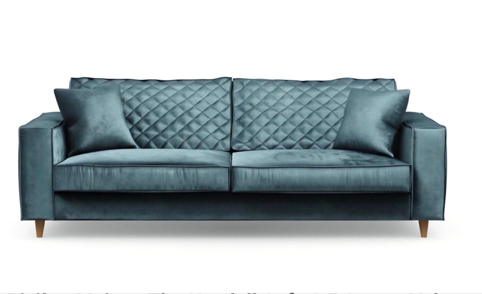 Groene velvet bank, kuipstoel, eethoekstoelen en wandmeubel, Ophalen, Hout, Modern, Riviera Maison, Driepersoons