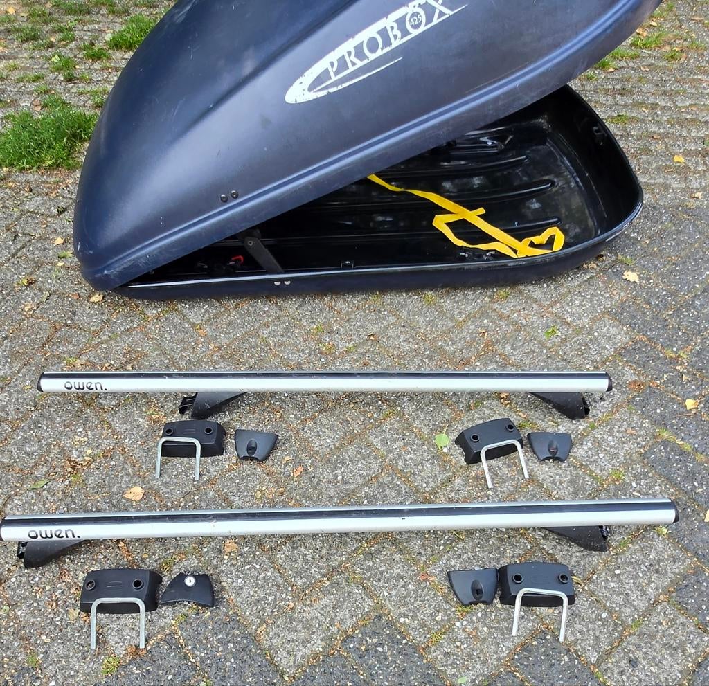Probox 425 dakkoffer met Owen dakdragers, Ophalen, Gebruikt