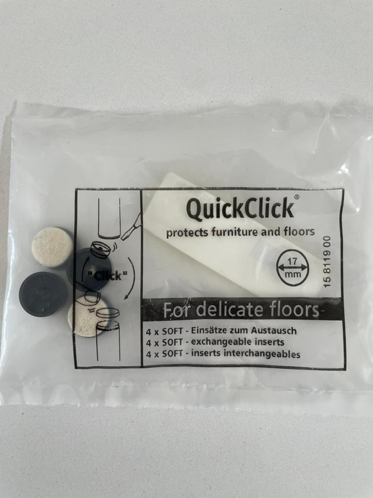 Quick Click stoel doppen met vilt, Ophalen of Verzenden, Nieuw