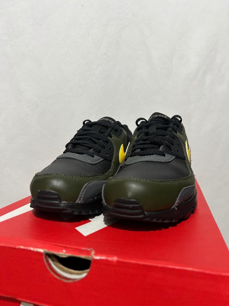 NIEUW! Maat 41 - Nike Air Max 90 Gore-Tex Black Cargo Khaki, Verzenden, Zwart, Nike, Nieuw