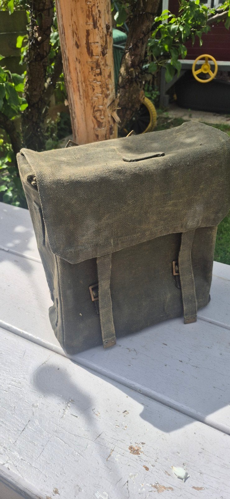 Vintage Leger Tas, Verzamelen, Militaria | Algemeen, Ophalen, Overige soorten, Overige gebieden, Overige typen
