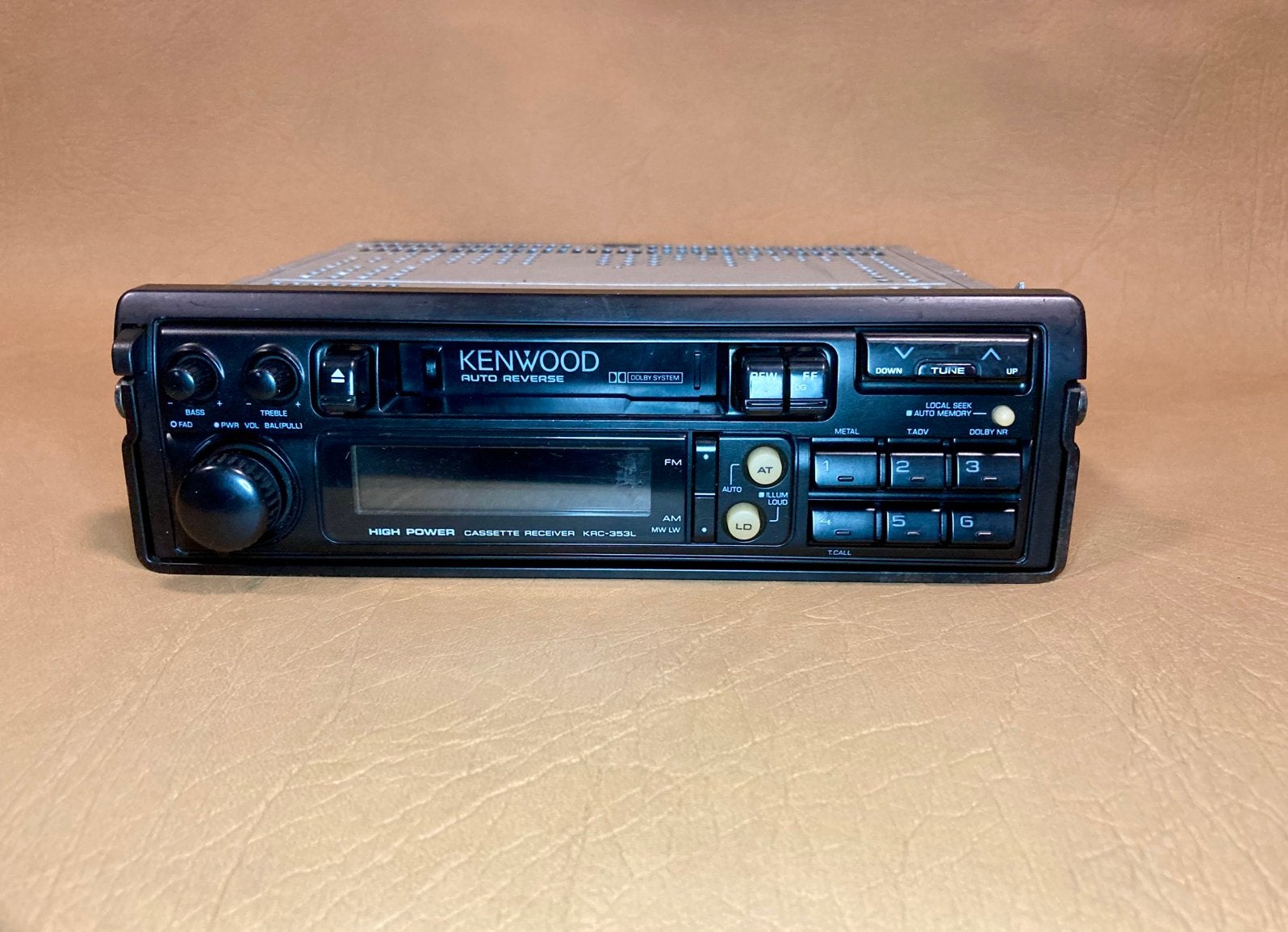 Kenwood KRC-353L Radio Cassette speler, Ophalen of Verzenden, Gebruikt